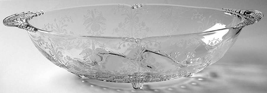 Orchid Oval Bowl by Heisey-1