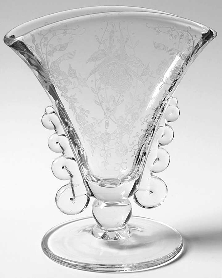 Orchid Fan Vase by Heisey-1