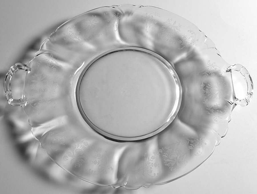 Orchid 12" Sandwich Plate by Heisey-1