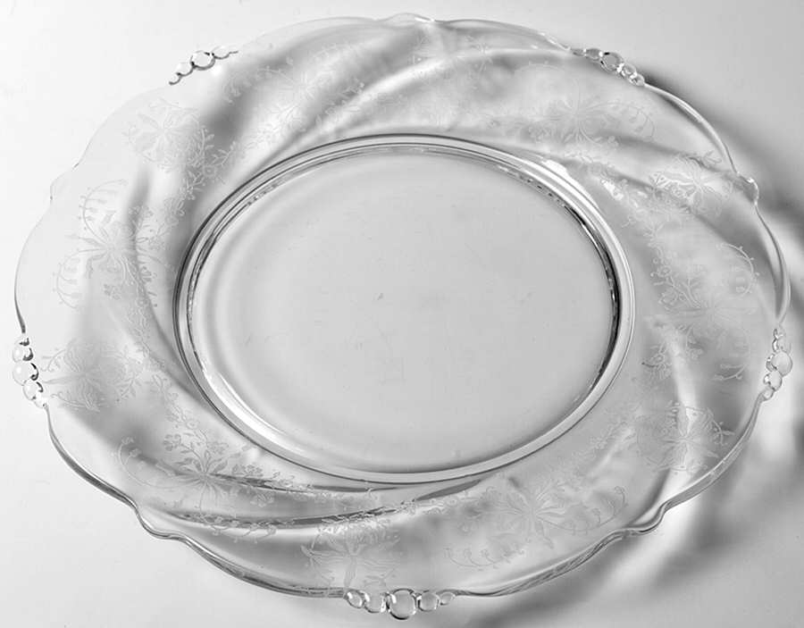 Orchid Dinner Plate by Heisey-1