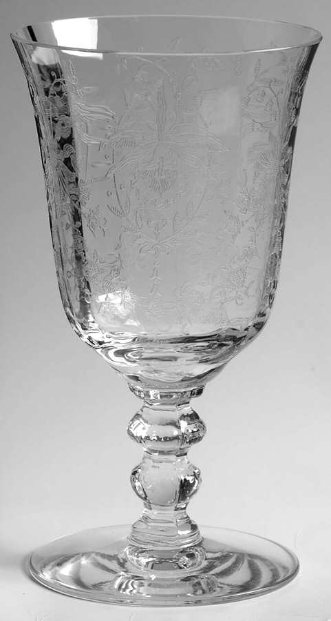 Orchid Low Water Goblet by Heisey-1