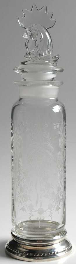 Orchid 32 Oz Shape 1 Sterling Base Martini Mixerw/Rooster by Heisey-1