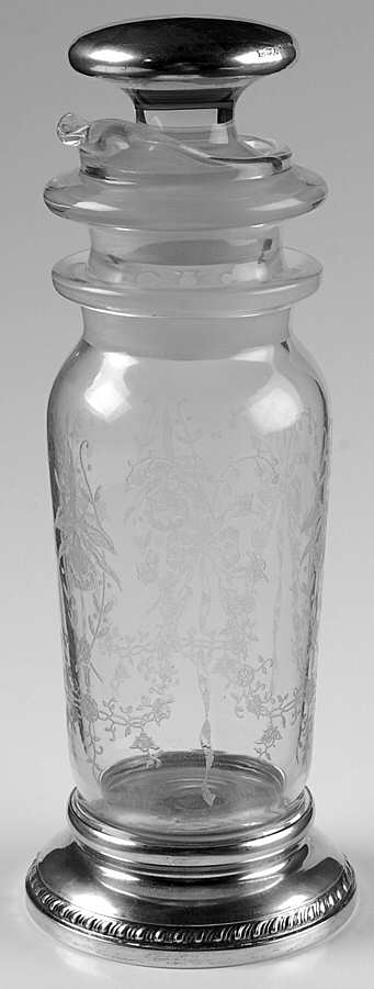 Orchid 16 Oz Shape 1 Sterling Base Martini Mixerw/Str Stp by Heisey-1