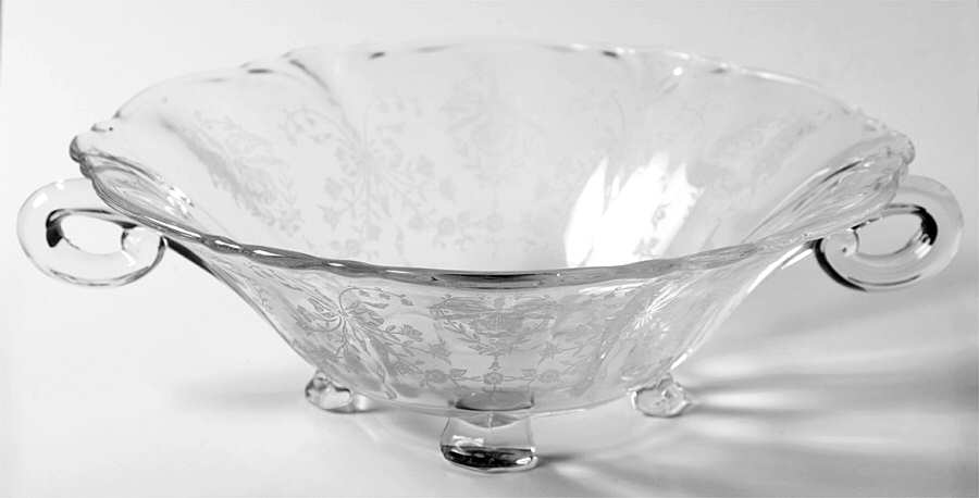 Orchid Handled Bowl by Heisey-1