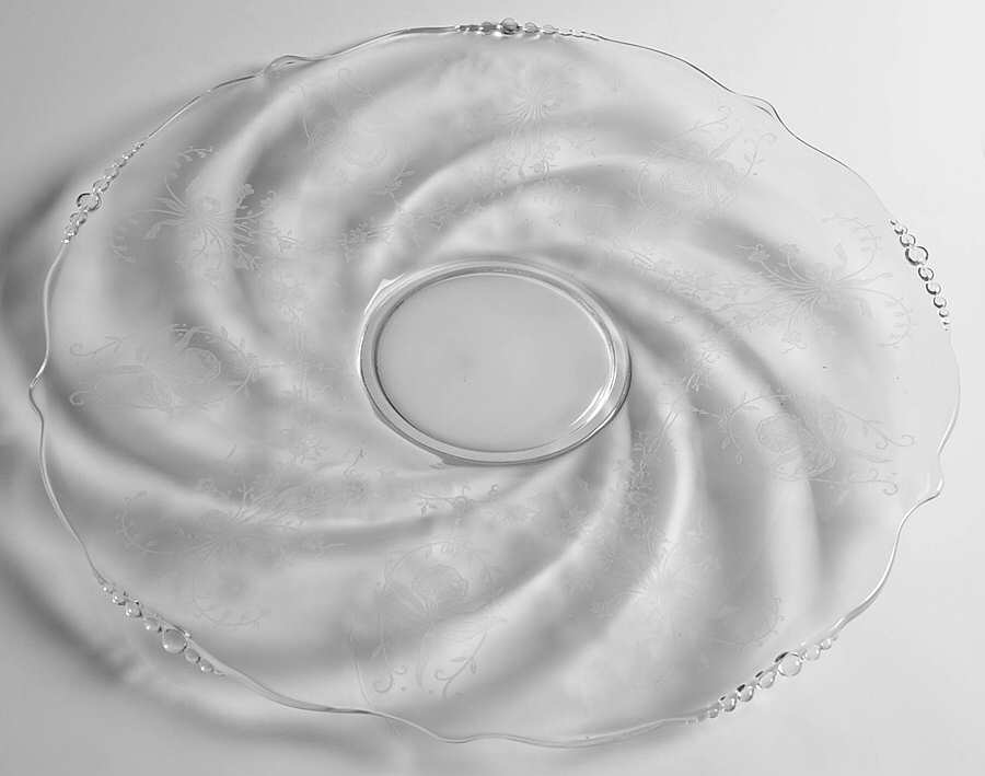 Orchid Sandwich Plate by Heisey-1