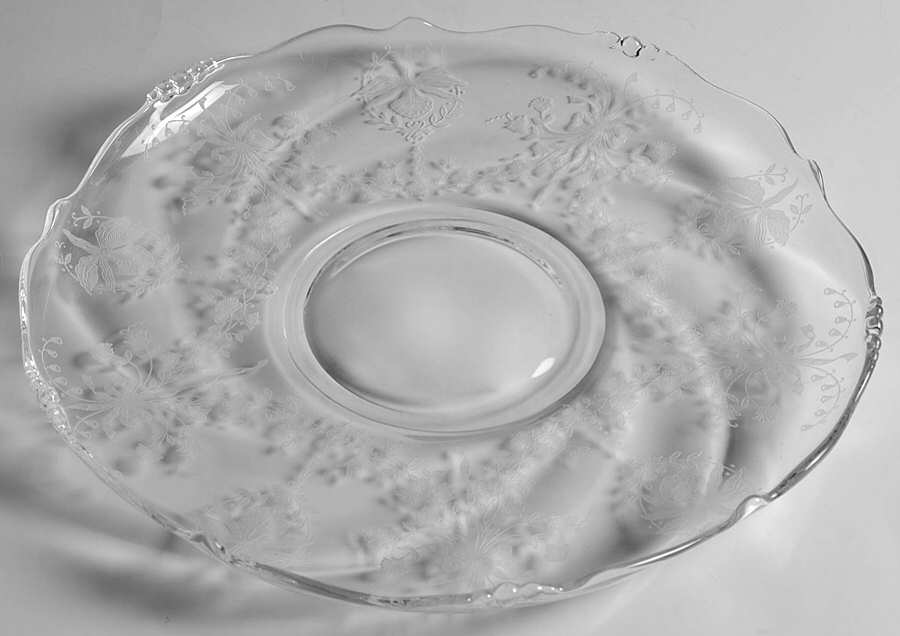Orchid 10" Demi Torte Plate (Waverly) by Heisey-1