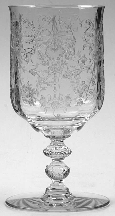Orchid Low Water Goblet by Heisey-1