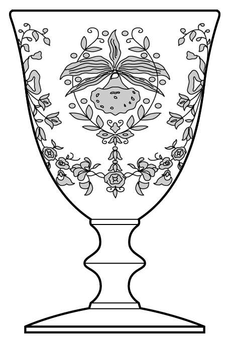 Orchid Water Goblet by Heisey-1
