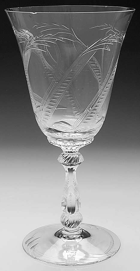 Palmetto (Stem #3408) Water Goblet by Heisey-1