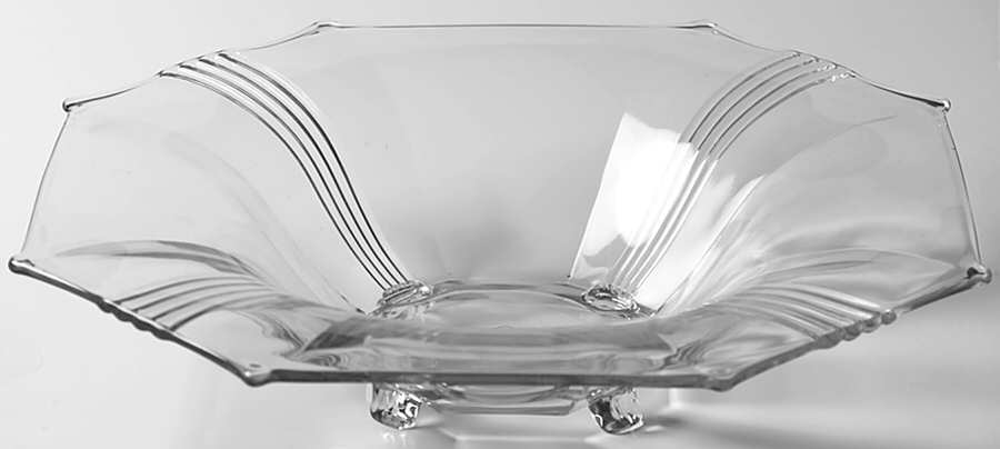 Parallel Quarter Flared Bowl by Heisey-1