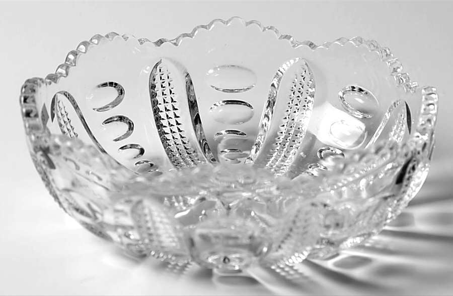Punty & Diamond Point 4" Nappy by Heisey-1