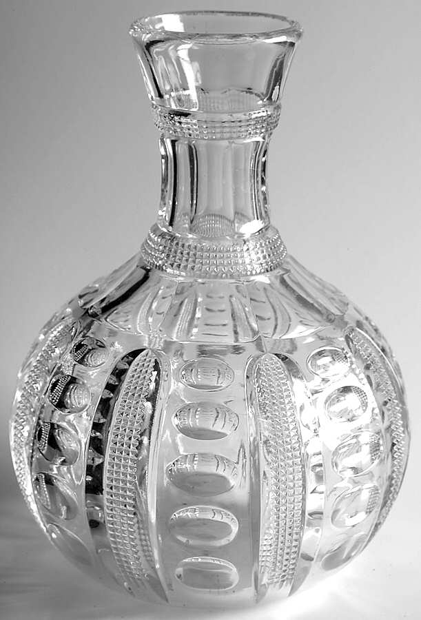 Punty & Diamond Point Open Water Bottle by Heisey-1