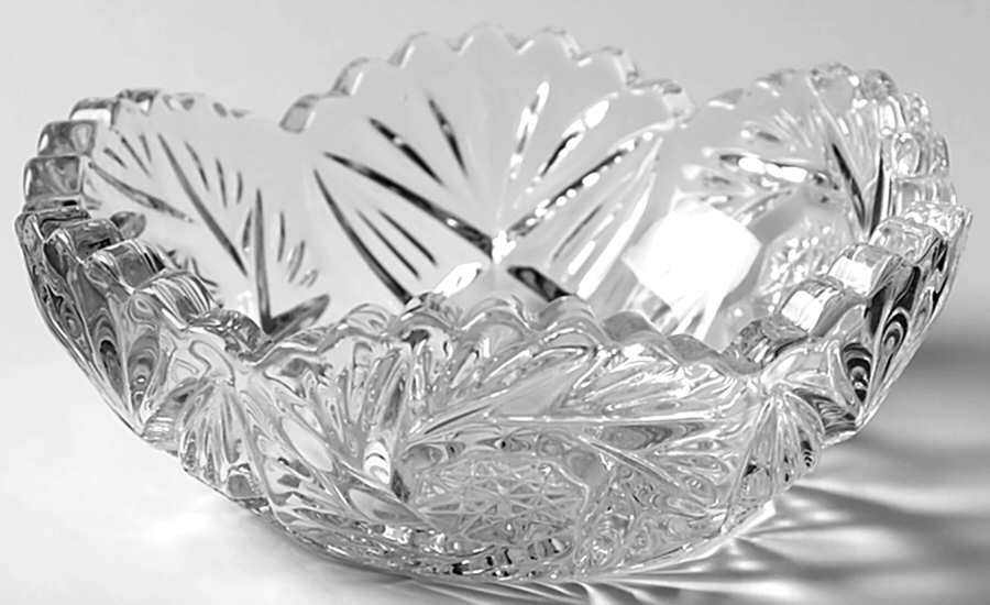 Pinwheel and Fan Clear Small Fruit Dessert Bowl by Heisey-1
