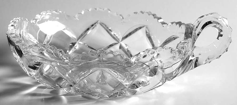 Pillows (Stem #325) Open Flat Handled Jam/Jelly by Heisey-1