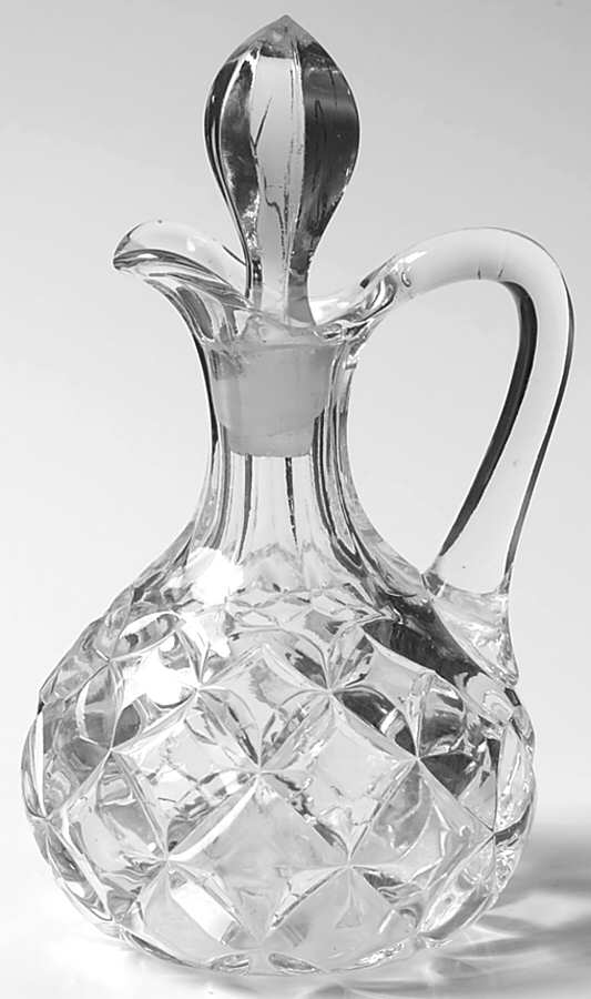 Pillows (Stem #325) 6 Oz Cruet & Stopper by Heisey-1