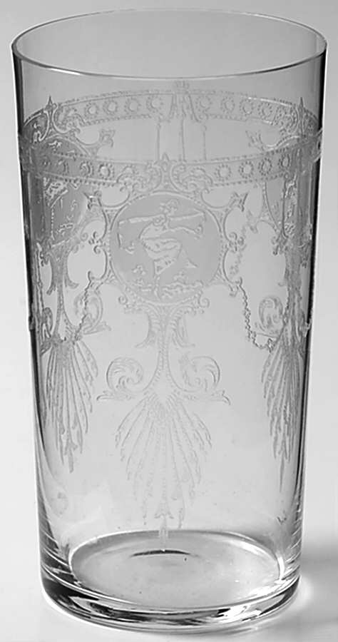 Pied Piper 9 Oz Flat Tumbler by Heisey-1