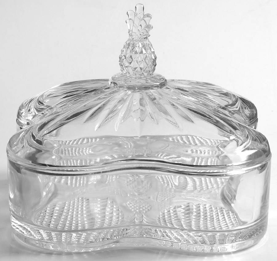 Plantation Pressed Candy Box & Lid by Heisey-1