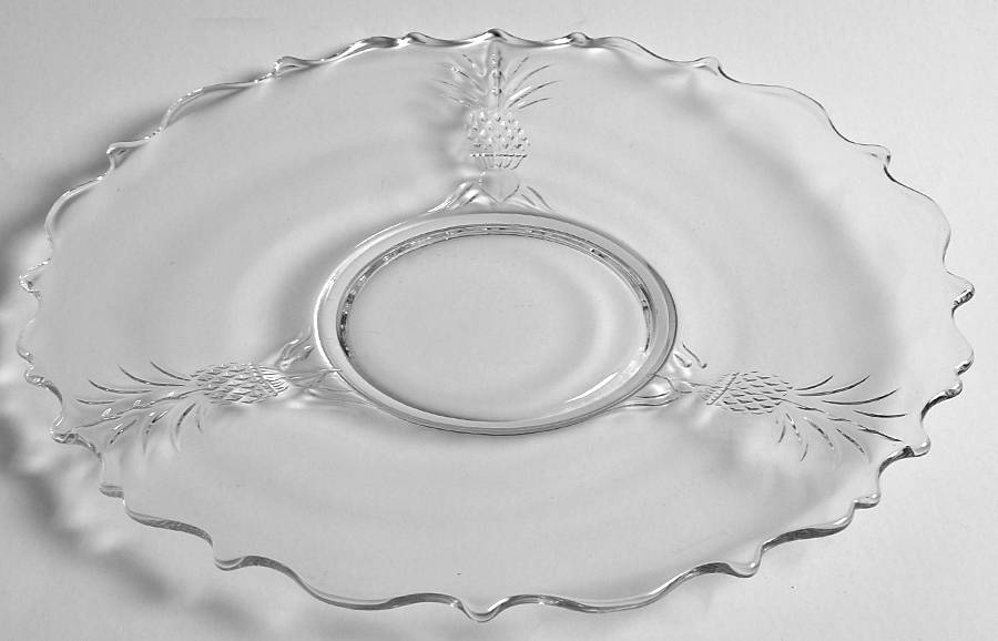 Plantation Pressed 10" Sandwich Plate by Heisey-1