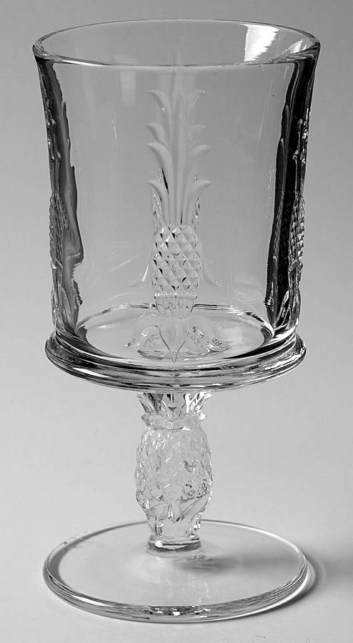 Plantation Pressed Water Goblet by Heisey-1