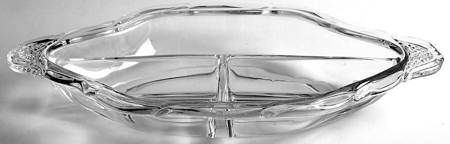 Plantation Pressed 11" Oblong 3 Part Relish by Heisey-1