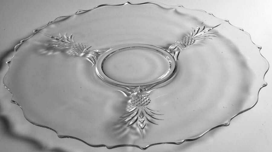 Plantation Pressed Sandwich Plate by Heisey-1