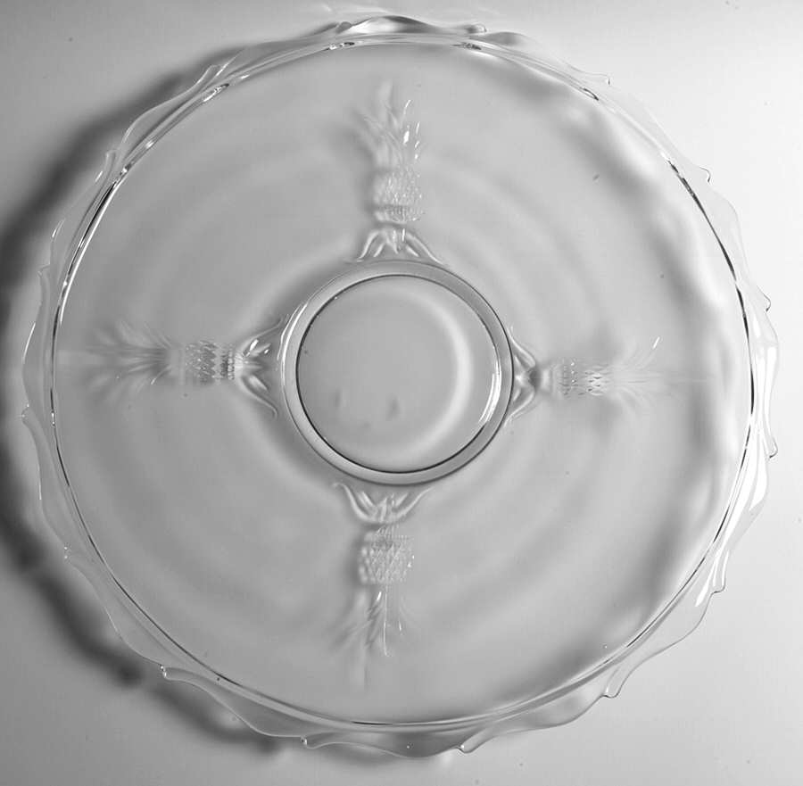 Plantation Pressed Punch Plate by Heisey-1