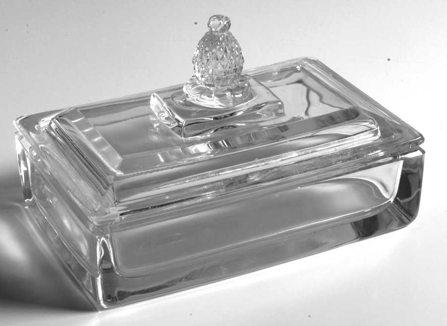Plantation Pressed Cigarette Box & Lid by Heisey-1