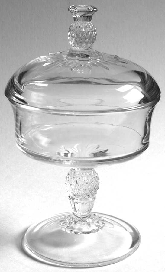 Plantation Pressed Comport & Lid by Heisey-1
