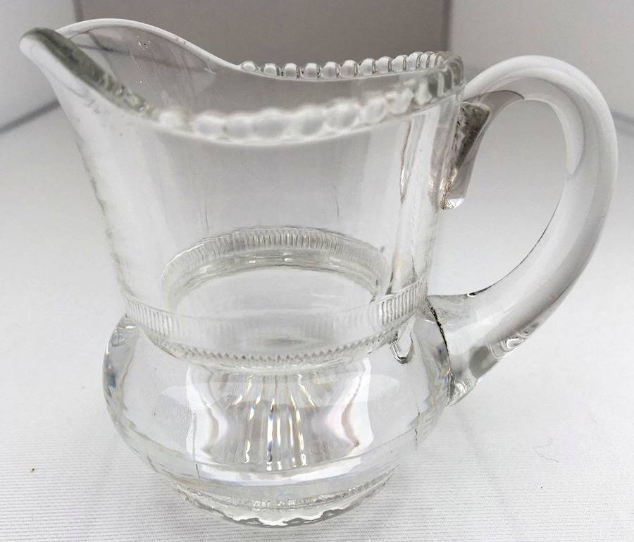 Plain Band Clear Child's Creamer by Heisey-1