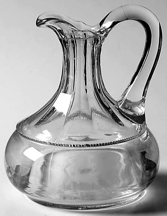 Plain Band Clear 4 Oz Cruet No Stopper by Heisey-1