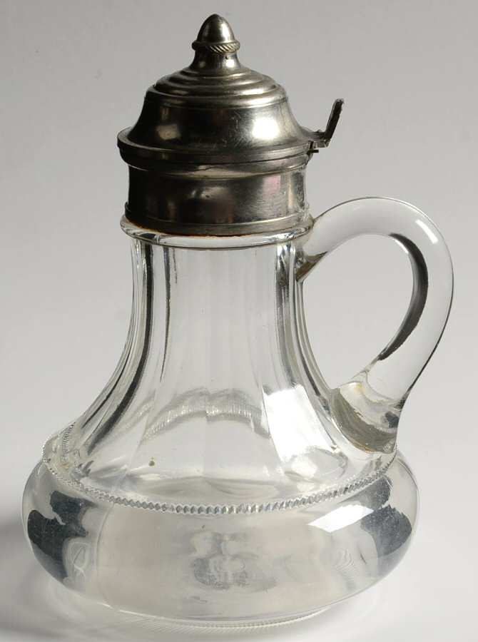 Plain Band Clear Molasses Can by Heisey-1