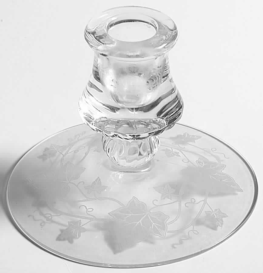 Plantation Ivy 3" Single Light Candlestick by Heisey-1