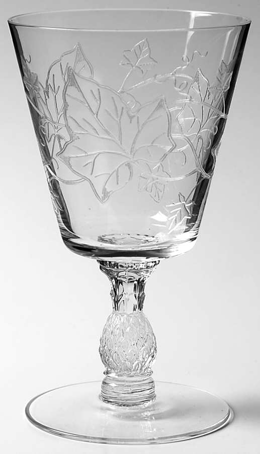 Plantation Ivy Water Goblet by Heisey-1