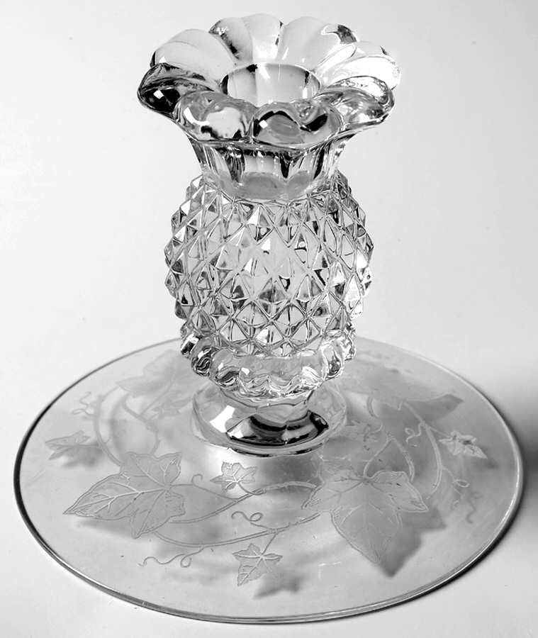 Plantation Ivy 4" Single Light Candlestick by Heisey-1