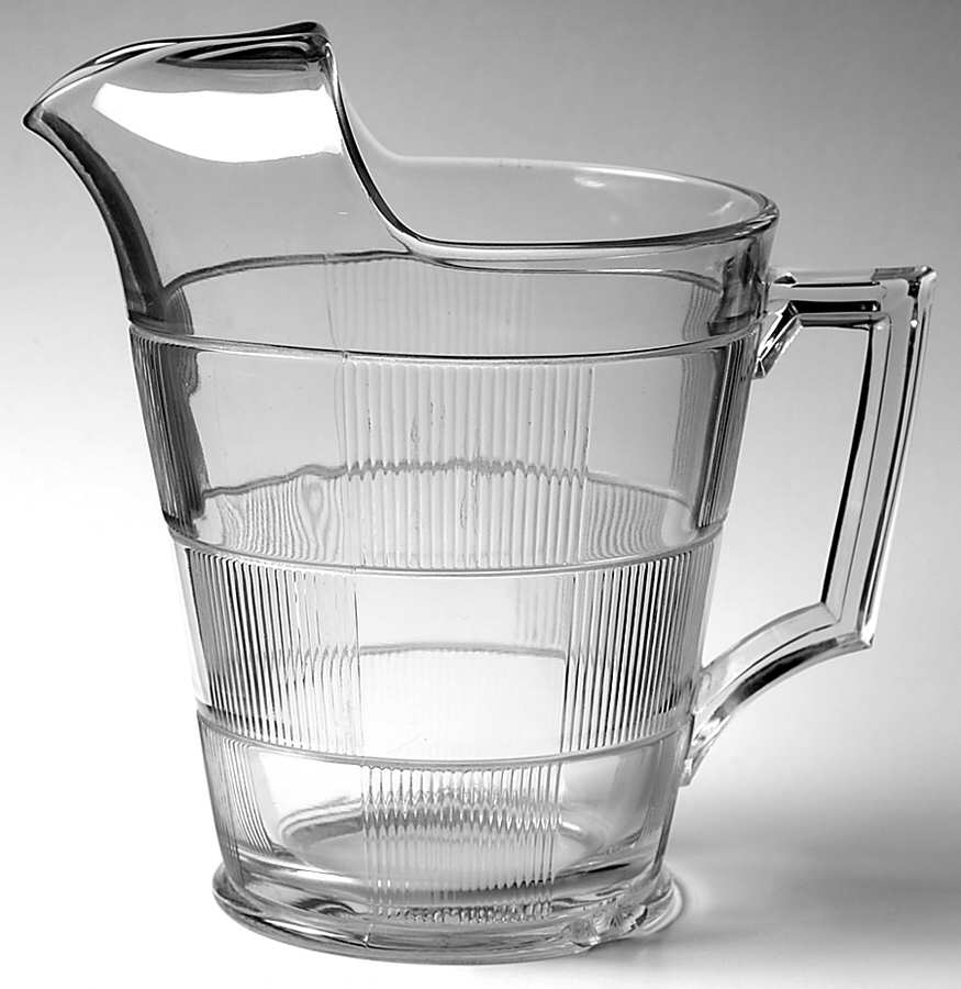 Pleat & Panel 42 Oz Ice Lip Pitcher by Heisey-1