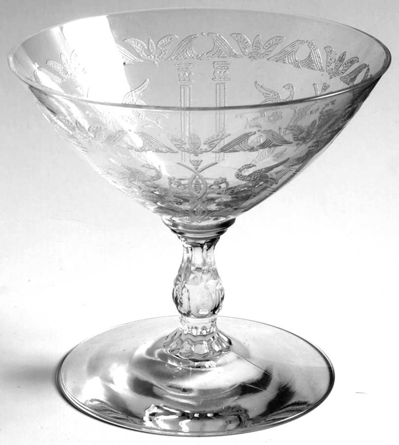 Pompeii Clear Low Sherbet by Heisey-1