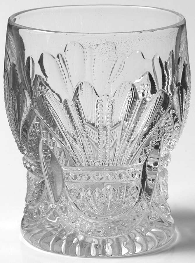 Prince of Wales, Plumes 9 Oz Flat Tumbler by Heisey-1