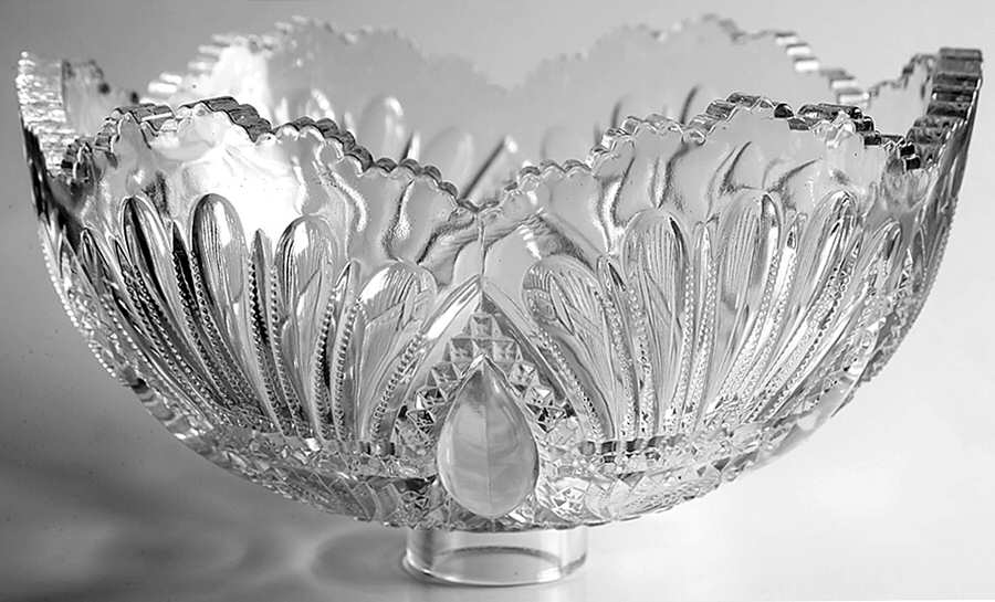 Prince of Wales, Plumes Punch Bowl by Heisey-1