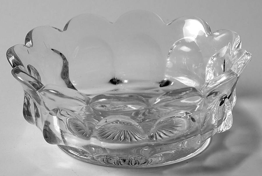 Puritan Clear (Colonial) 4" Flared Nappy by Heisey-1