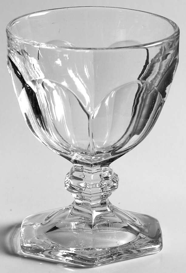 Puritan Clear (Colonial) Oyster or Fruit Cocktail by Heisey-1