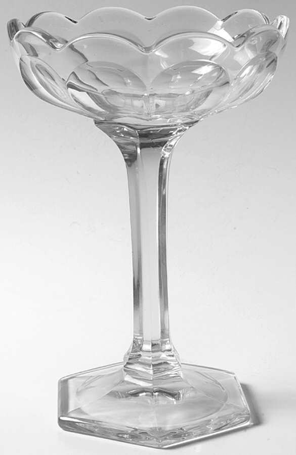 Puritan Clear (Colonial) Straight Footed Bon Bon by Heisey-1