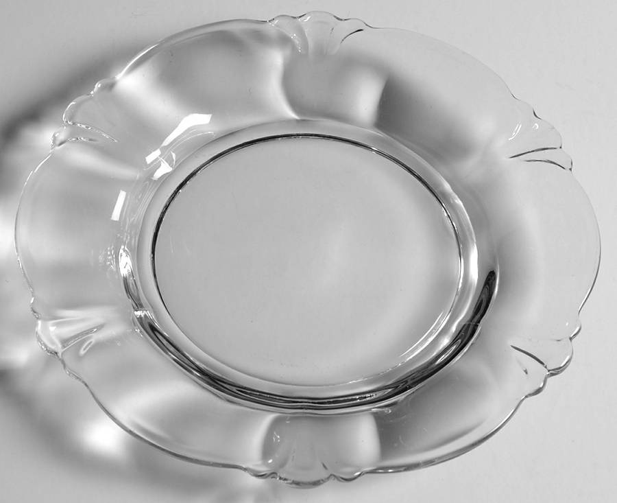 Queen Anne Clear (Line 1509) Bread & Butter Plate by Heisey-1