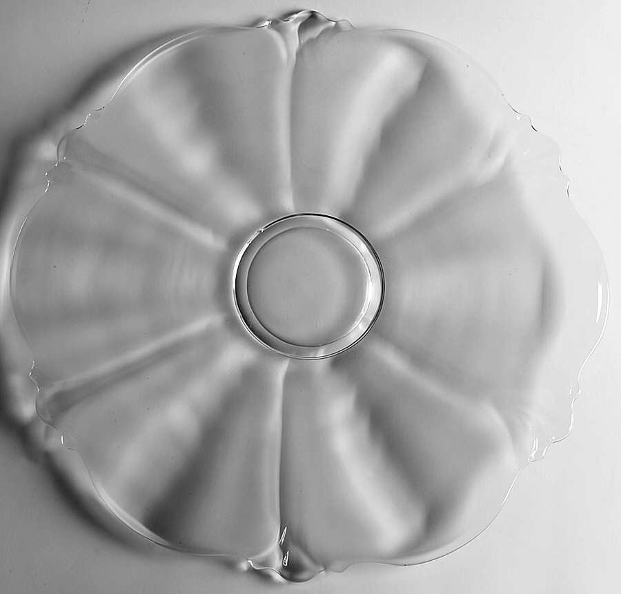 Queen Anne Clear (Line 1509) Torte Plate by Heisey-1