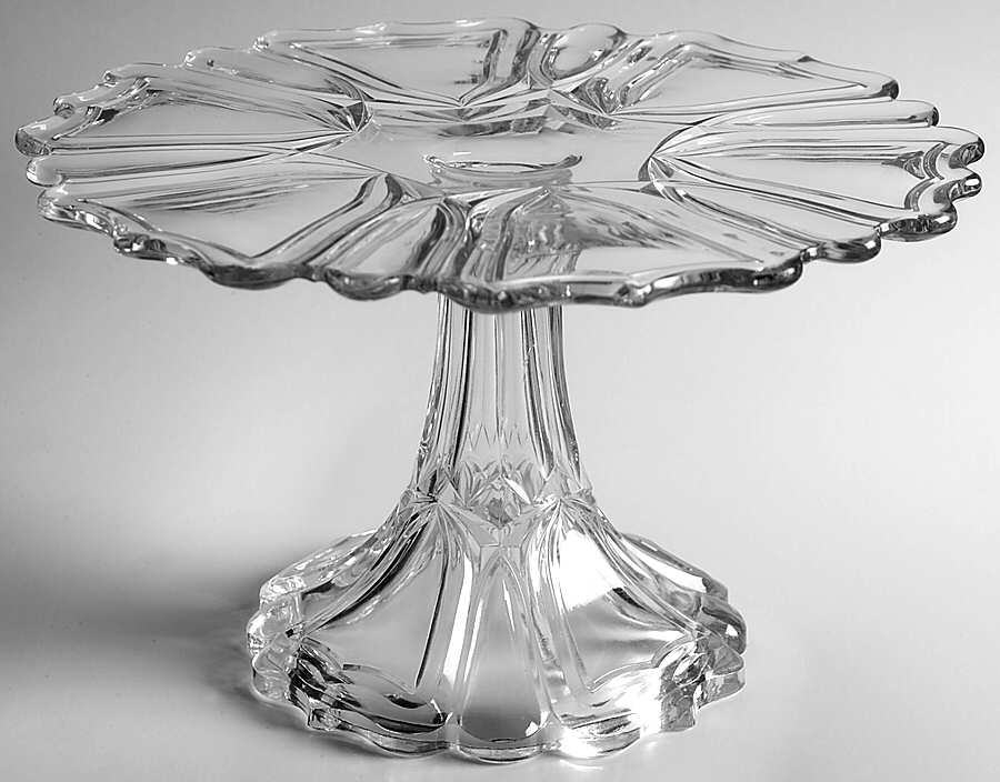 Queen Ann (Early) Round Cake Stand by Heisey-1