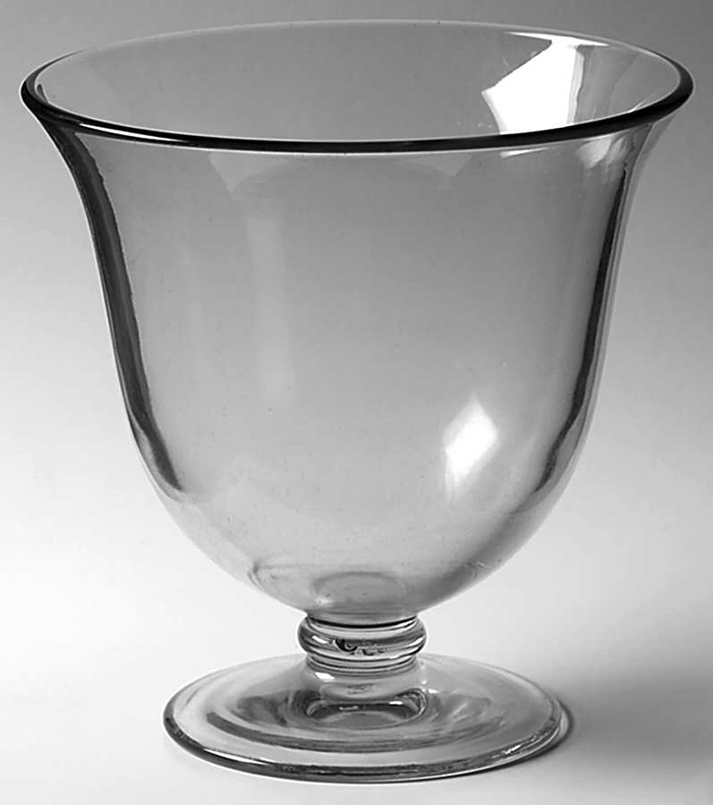 Revere Clear (Non Optic) 8" Small Footed Punch Bowl by Heisey-1
