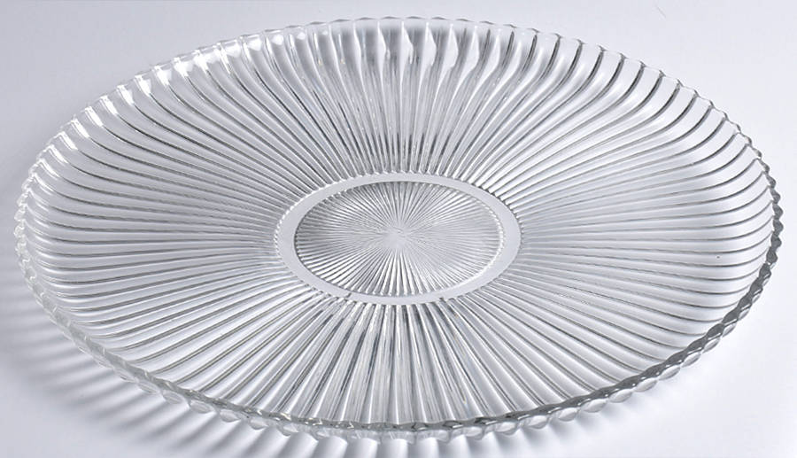 Ridgeleigh (Heavy Pressed Patt) 13" Torte Plate by Heisey-1