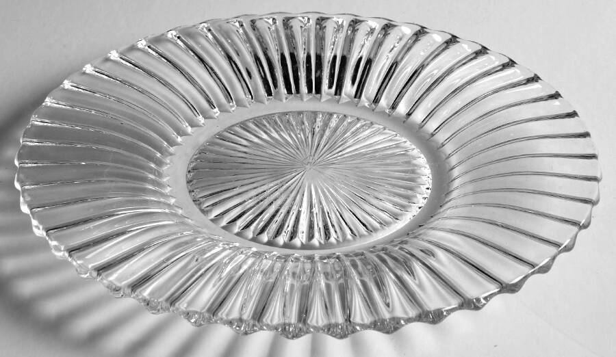 Ridgeleigh (Heavy Pressed Patt) Bread & Butter Plate by Heisey-1