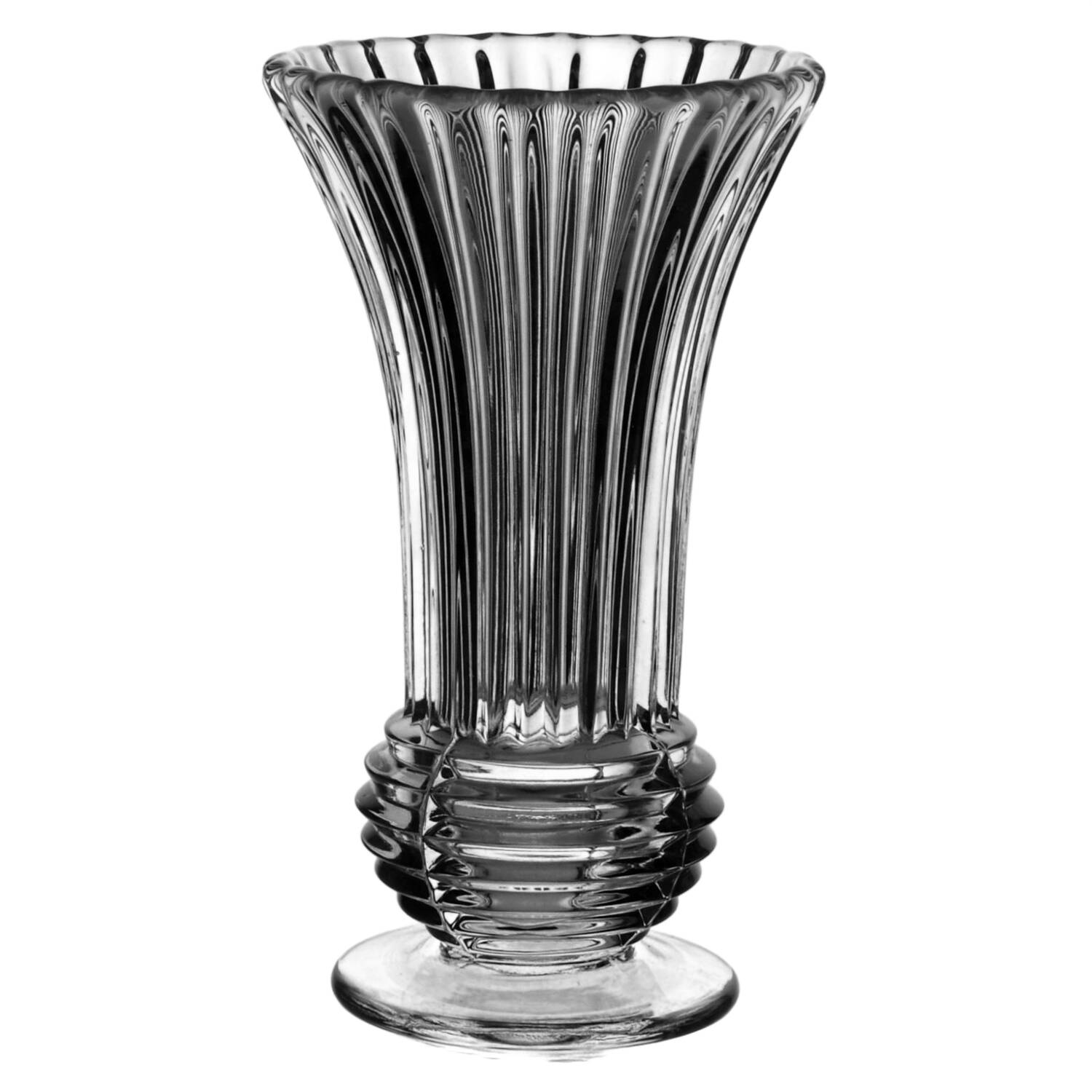Ridgeleigh (Heavy Pressed Patt) 5" Footed Vase by Heisey-1