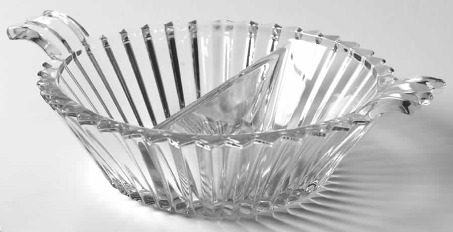 Ridgeleigh (Heavy Pressed Patt) Handled Divided Jam/Jelly by Heisey-1