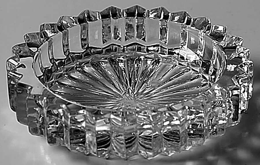 Ridgeleigh (Heavy Pressed Patt) Butter Pat by Heisey-1